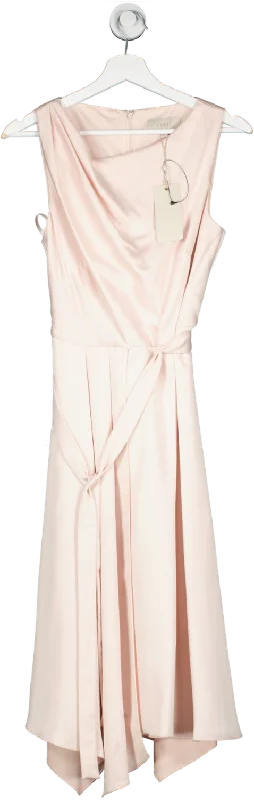 Coast Blush Pink Savannah Soft Midi Dress BNWT UK 12