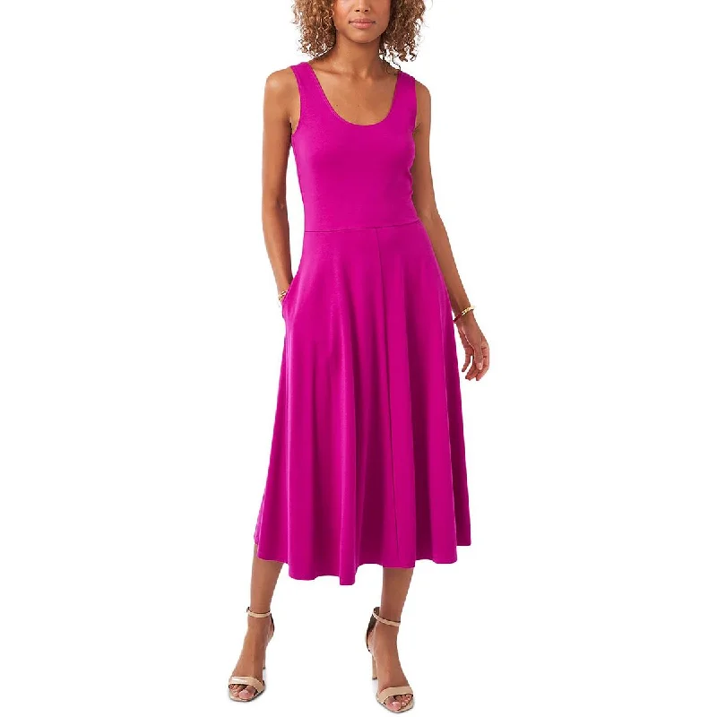 MSK Womens Knit Tank Midi Dress