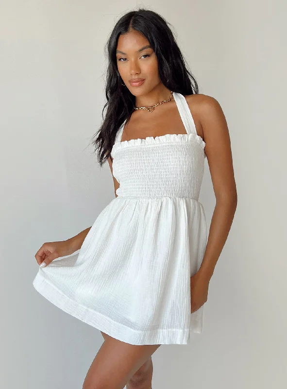 Rhea Mini Dress White