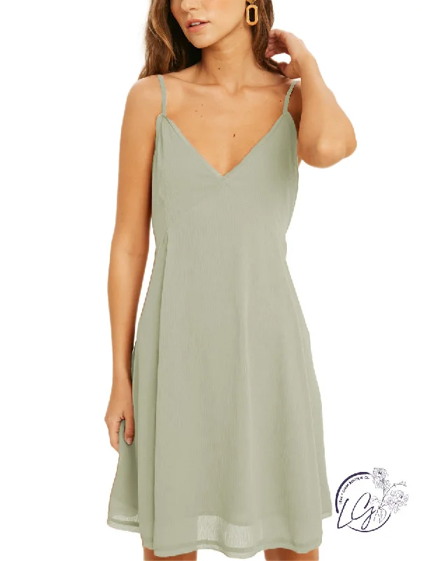Sun-Kissed Mini Dress Chic Sleeveless Mini Dress