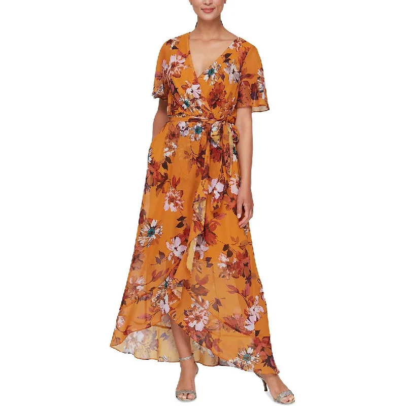 SLNY Womens Floral Long Maxi Dress