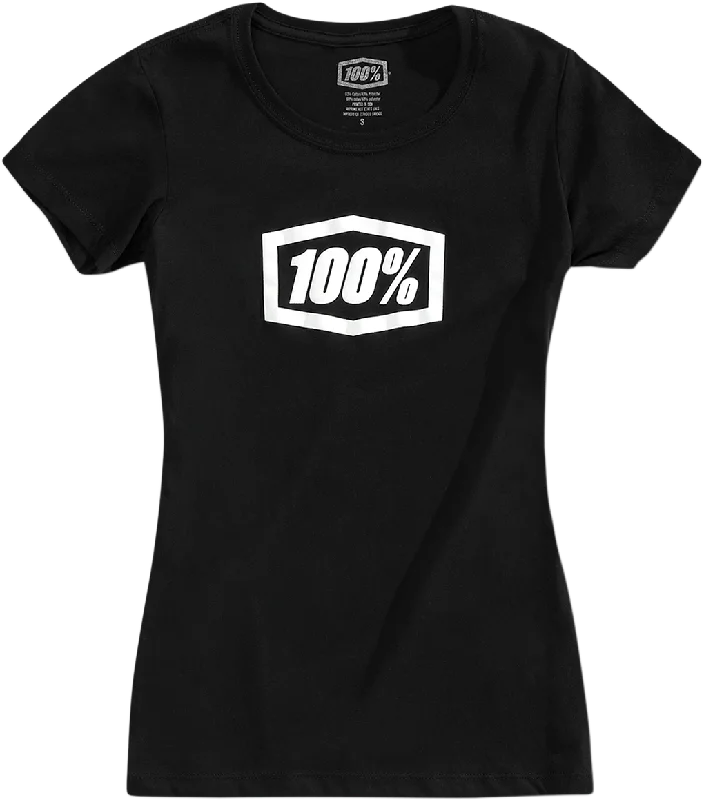 100% Women's Icon T-Shirt - Black - Small 20002-00000