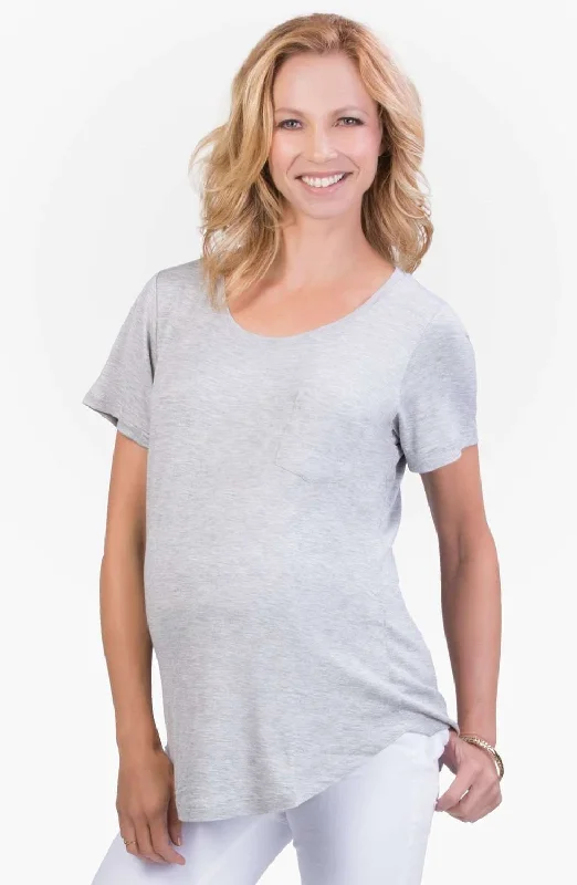 Belly Bandit | Perfect Nursing Collection | Gray Perfect Nursing Tee Mesh Blend Leather Blend Suede Blend Belly Bandit | Perfect Nursing Collection | Gray Perfect Nursing Tee Mesh Blend Leather Blend Suede Blend