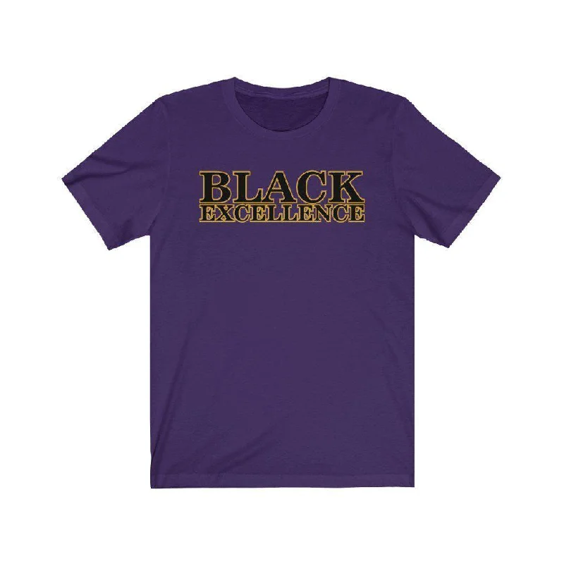 Black Excellence | Unisex T-Shirt Hooded Caped Shawl Collar