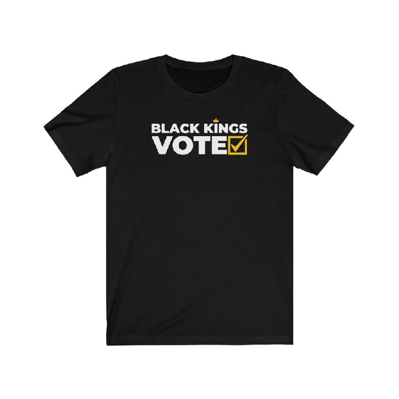 Black Kings Vote | Unisex T-Shirt Lace Blend Ribbed Blend Corduroy Blend
