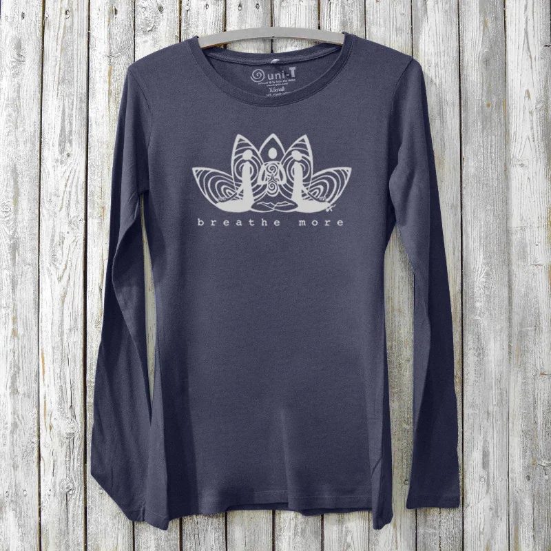 Breathe More, Long Sleeve T-shirt for Women