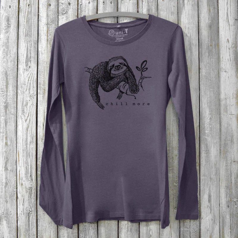 Sloth Long Sleeve T-shirt for Women - Chill More