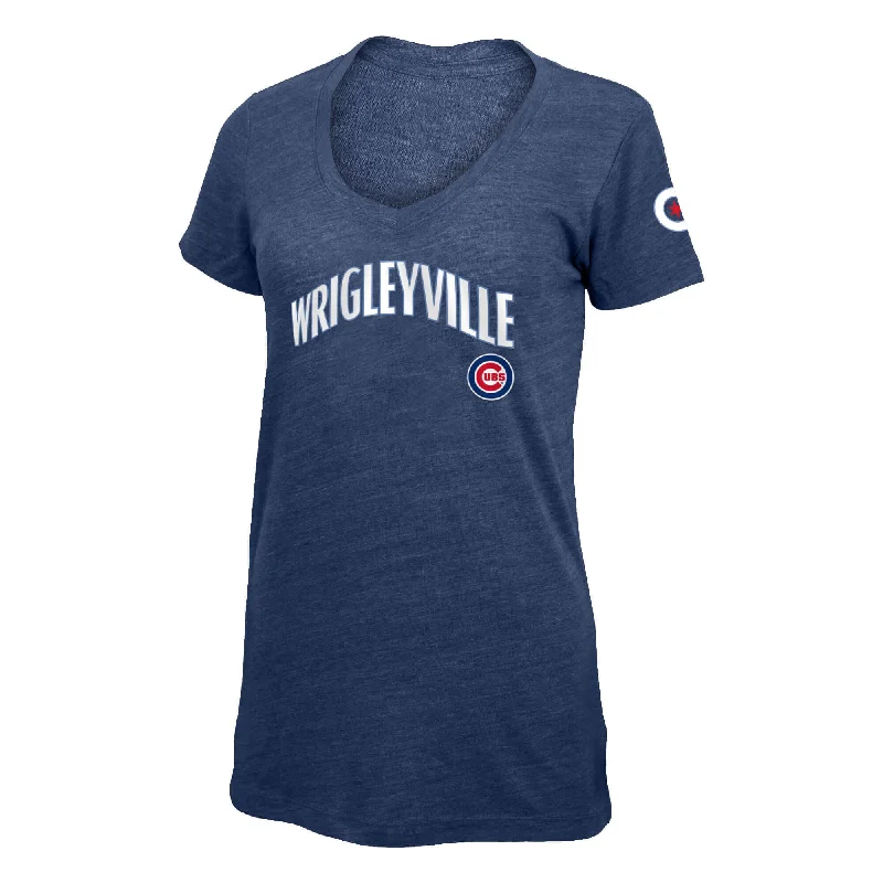 Chicago Cubs New Era Women's Wrigleyville T-shirt Anti-Shrink Durable Soft