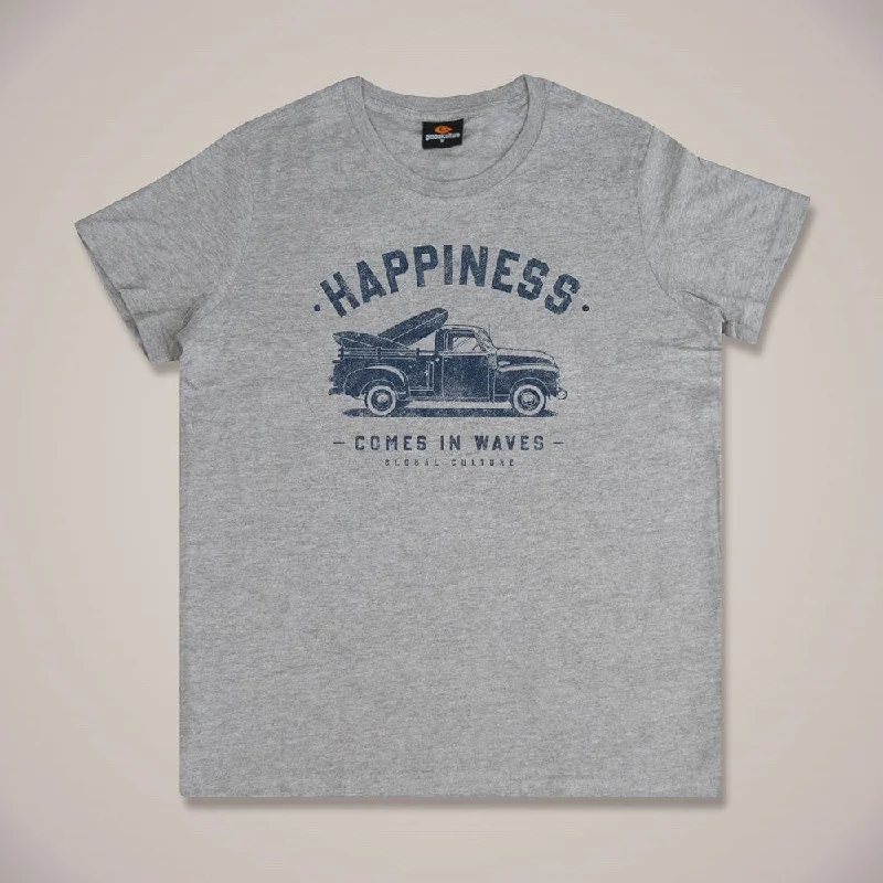 Happiness Comes in Waves Womens T-Shirt