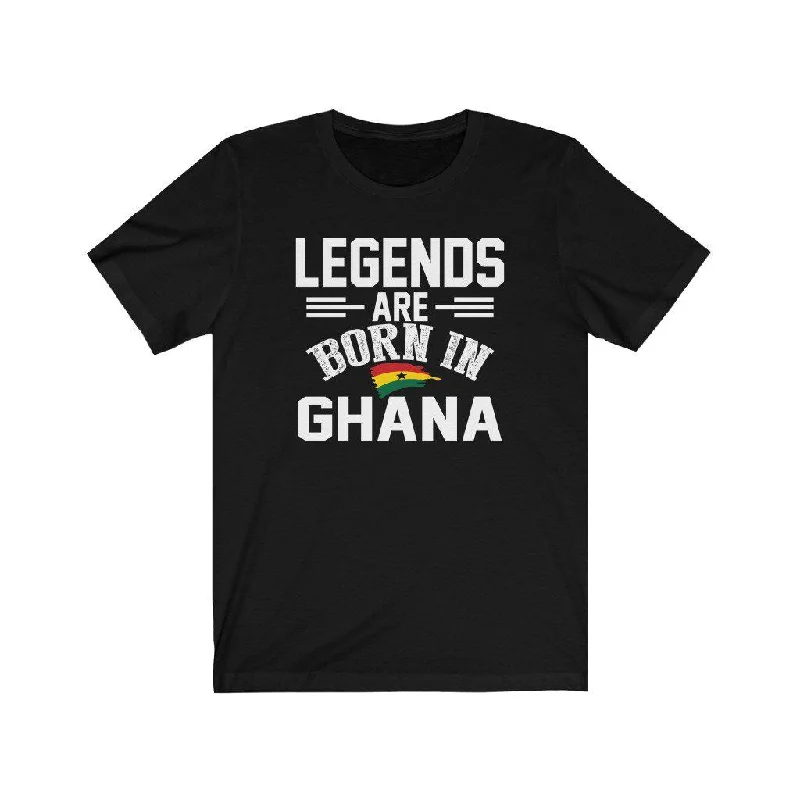 Legends are Born in Ghana | Unisex T-Shirt Spandex Blend Rayon Blend Denim Blend