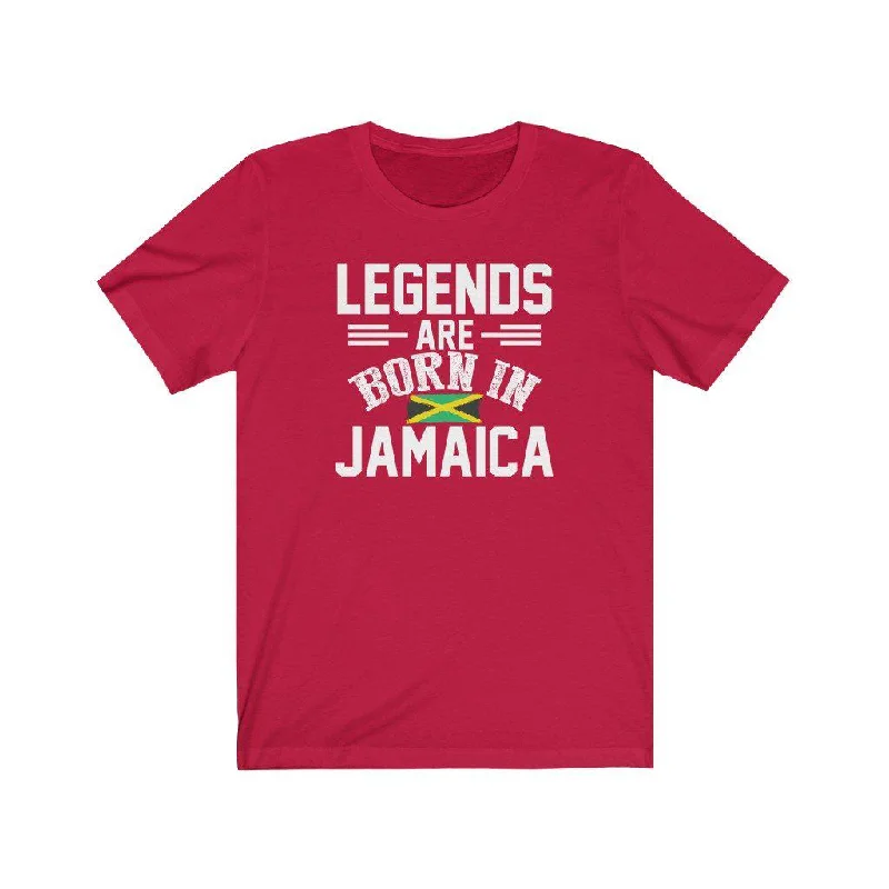 Legends are Born in Jamaica | Unisex T-Shirt Nylon Fabric Polyester Fabric Spandex Fabric Legends are Born in Jamaica | Unisex T-Shirt Nylon Fabric Polyester Fabric Spandex Fabric