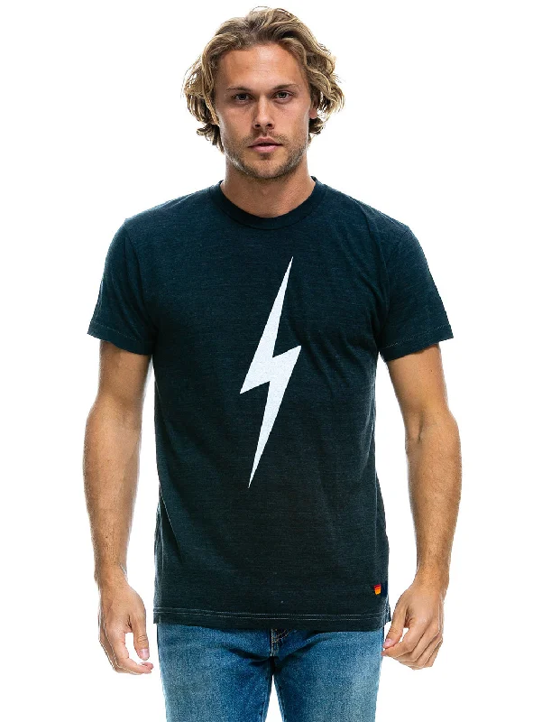 Bolt T-Shirt - Charcoal Thin T-Shirt Open Front Quick Dry