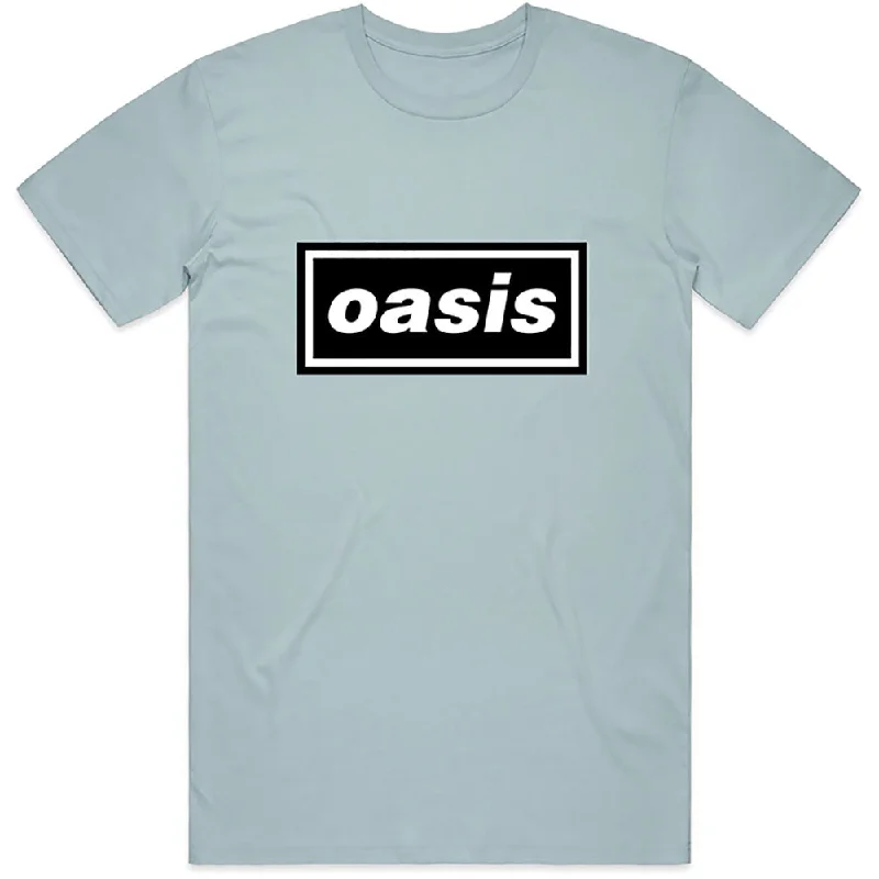 Oasis | Official Band T-shirt | Decca Logo Boxy Fit Fitted Loose