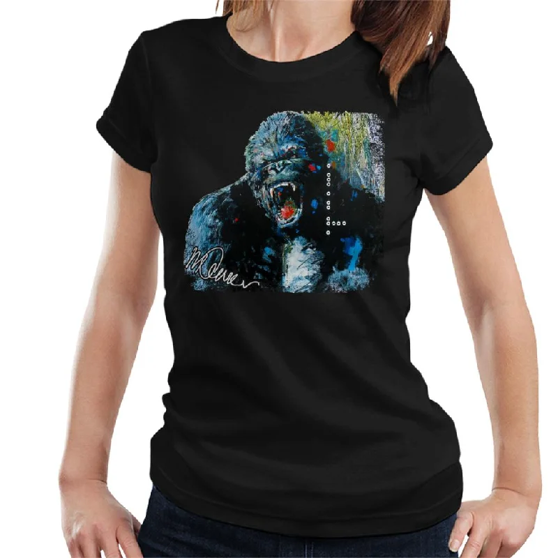 Sidney Maurer Original Portrait Of King Kong Women's T-Shirt Cozy Warm Stylish