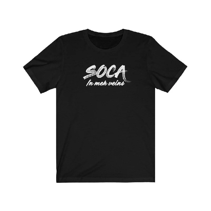 Soca in Meh Veins | Unisex Soca T-Shirt Fleece Nylon Spandex