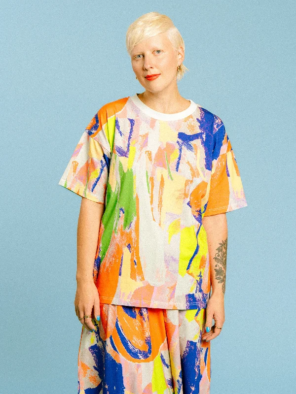 Tara T-Shirt Wisdom Green Yellow Machine Wash Dry Clean Hand Wash