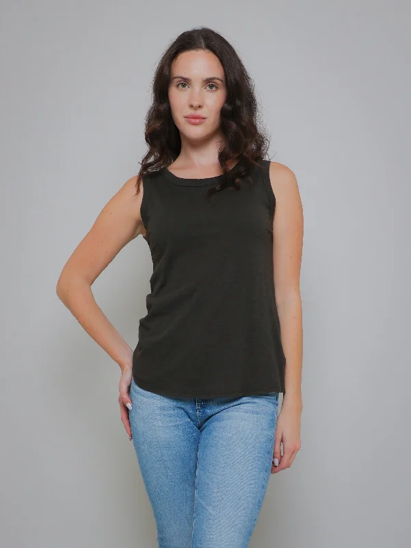 Taurus Sleeveless Tee - Thicket Plaid T-Shirt Polka Dot Checkered