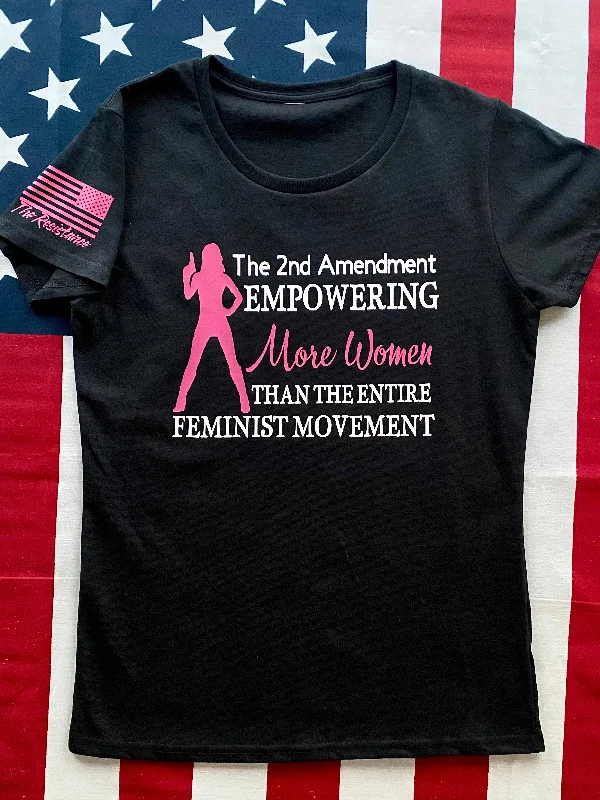 The 2nd Amendment Women’s Empowerment tee Print Jacquard Patchwork