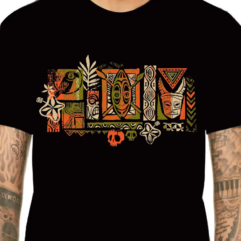 TikiLand Day 2022 'Tropical Escape' - Unisex Tee - Ready to Ship! Striped Floral Plaid TikiLand Day 2022 'Tropical Escape' - Unisex Tee - Ready to Ship! Striped Floral Plaid