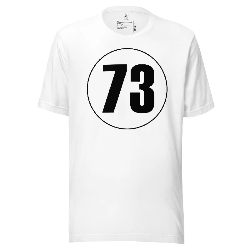 Unisex t-shirt: Black on White 73