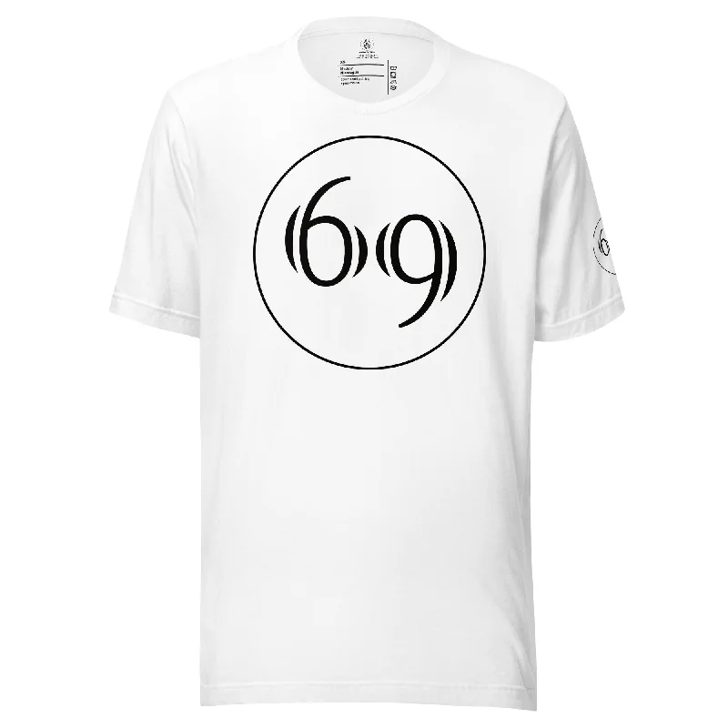 Unisex t-shirt: Innovation Graphic Tee V.69 V-Neck T-Shirt Long Sleeve Cotton