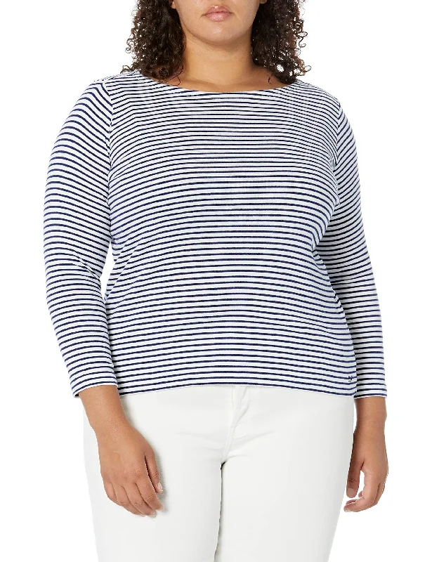 Vineyard Vines Women's Boatneck Simple Tee Chenille Blend Fleece Blend Nylon Blend