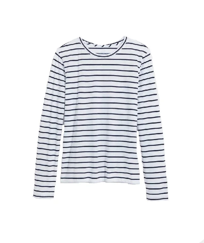 Vineyard Vines Women's Pima Cotton Striped Long-Sleeve Crewneck Tee Mesh Blend Leather Blend Suede Blend Vineyard Vines Women's Pima Cotton Striped Long-Sleeve Crewneck Tee Mesh Blend Leather Blend Suede Blend