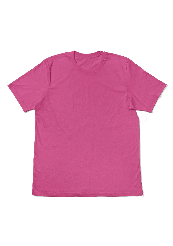 Perfect TShirt Co Womens Original Boyfriend T-Shirt - Charity Pink Handmade Hand-knitted Hand-woven Perfect TShirt Co Womens Original Boyfriend T-Shirt - Charity Pink Handmade Hand-knitted Hand-woven