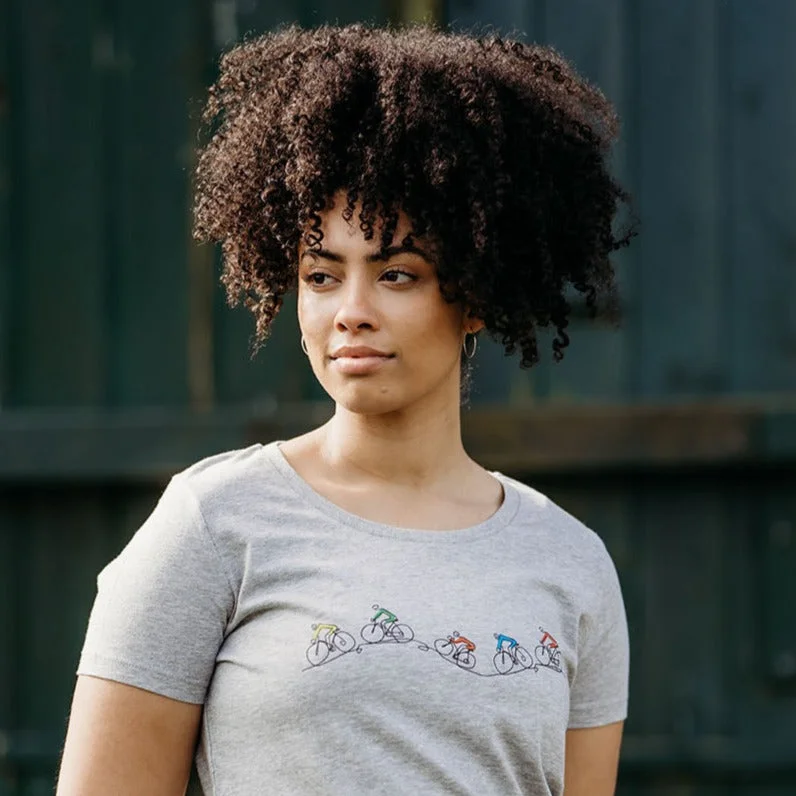 Women's Out Riding Tee Lace Blend Ribbed Blend Corduroy Blend