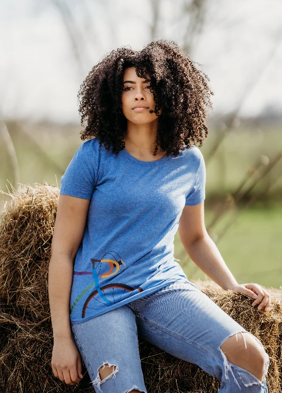 Women's PS Bike Tee Asymmetrical Pockets Print
