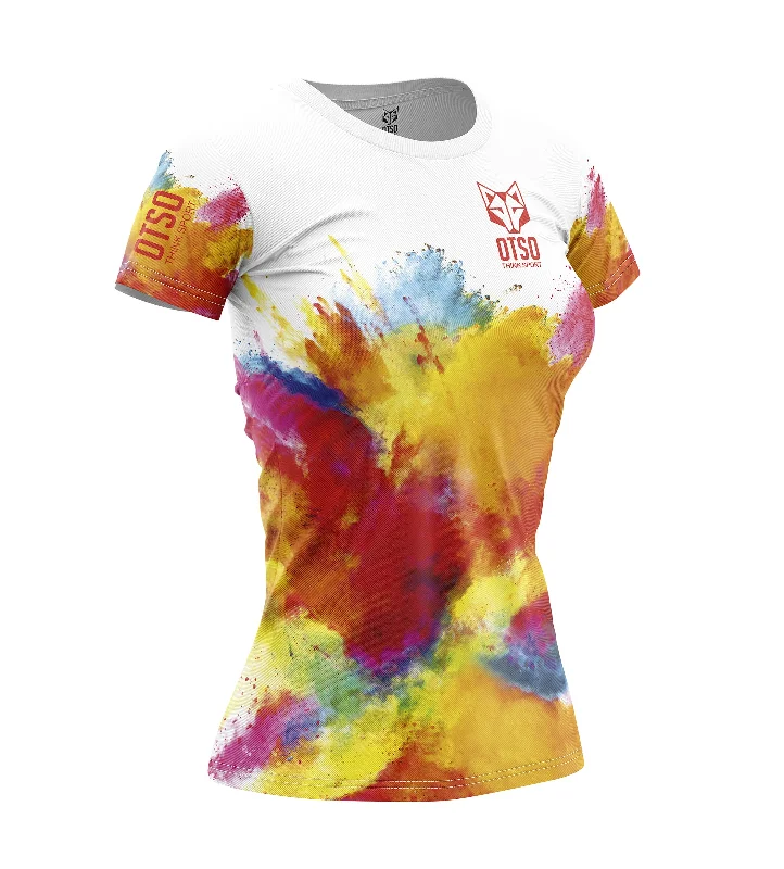 Women's T-Shirt Colors Fleece Nylon Spandex