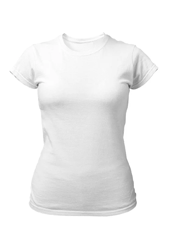 Perfect TShirt Co Women's Short Sleeve Crew Neck White Slim Fit T-Shirt Satin Blend Silk Blend Wool Blend Perfect TShirt Co Women's Short Sleeve Crew Neck White Slim Fit T-Shirt Satin Blend Silk Blend Wool Blend