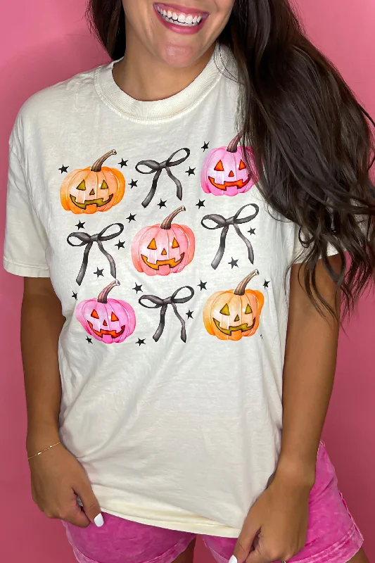 Girly Bow Jack-O-Lantern Tee