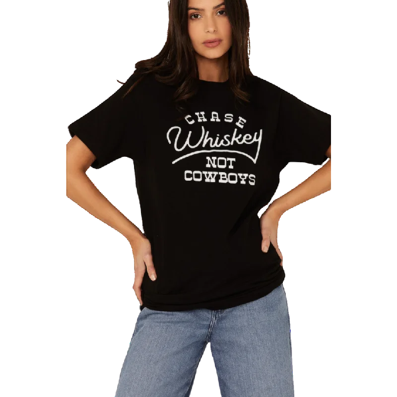 Ali Dee Women's Chase Whiskey Not Cowboys Graphic Tee