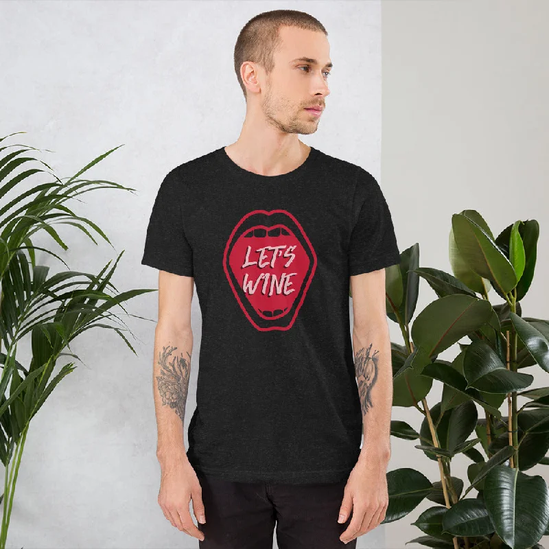 Let's Wine Unisex Mens T-shirt