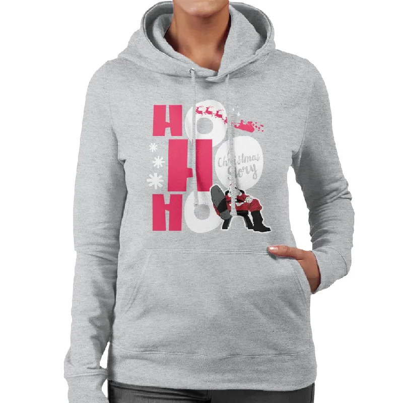 A Christmas Story Ho Ho Ho Women's Hooded Sweatshirt