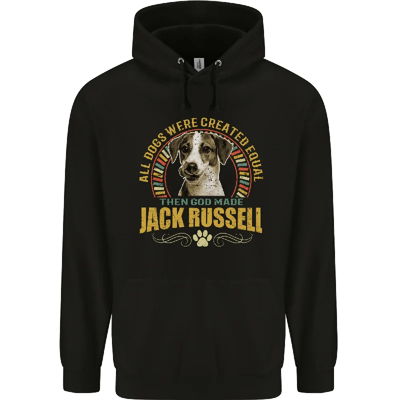 A Jack Russell Dog Mens 80% Cotton Hoodie Hoodie with Half-Zip Sporty Casual