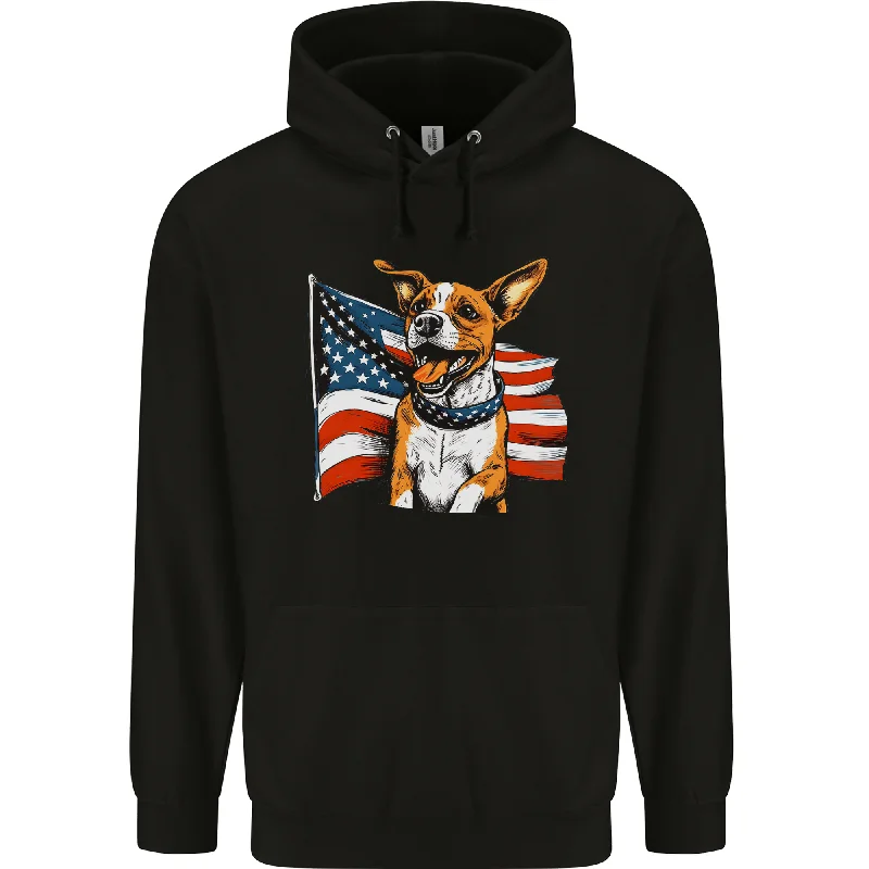 A Jack Russell With USA Flag America Dog Mens 80% Cotton Hoodie Hoodie with Magnetic Closure Innovative Modern A Jack Russell With USA Flag America Dog Mens 80% Cotton Hoodie Hoodie with Magnetic Closure Innovative Modern