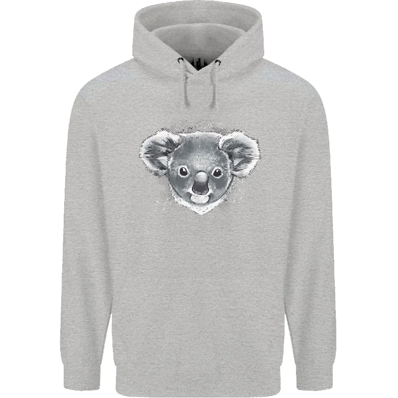 A Koala Bear Head Mens 80% Cotton Hoodie Hoodie with Oversized Fit Loose Comfortable A Koala Bear Head Mens 80% Cotton Hoodie Hoodie with Oversized Fit Loose Comfortable