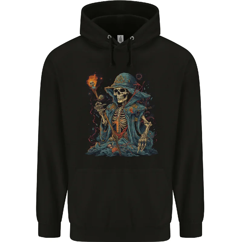 A Living Dead Wizard Skull Sorcerer Mens 80% Cotton Hoodie Hoodie with Snap Buttons Easy Quick A Living Dead Wizard Skull Sorcerer Mens 80% Cotton Hoodie Hoodie with Snap Buttons Easy Quick