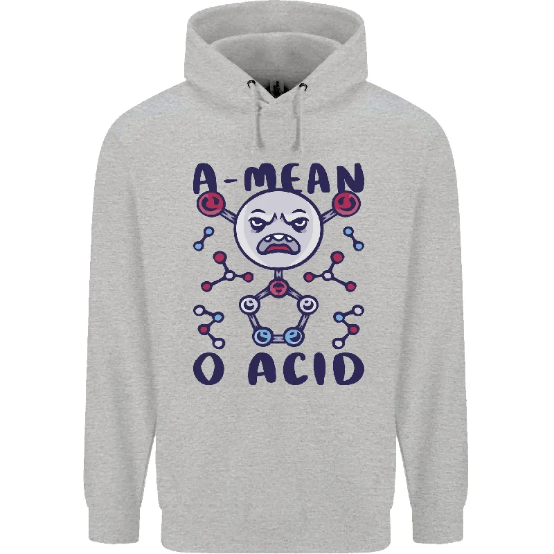 A Mean O Acid Funny Angry Biology Mens 80% Cotton Hoodie