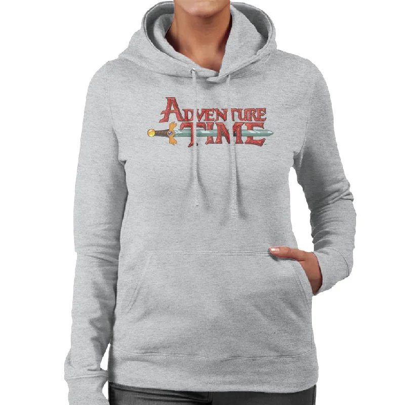 Adventure Time Sword Logo Women's Hooded Sweatshirt