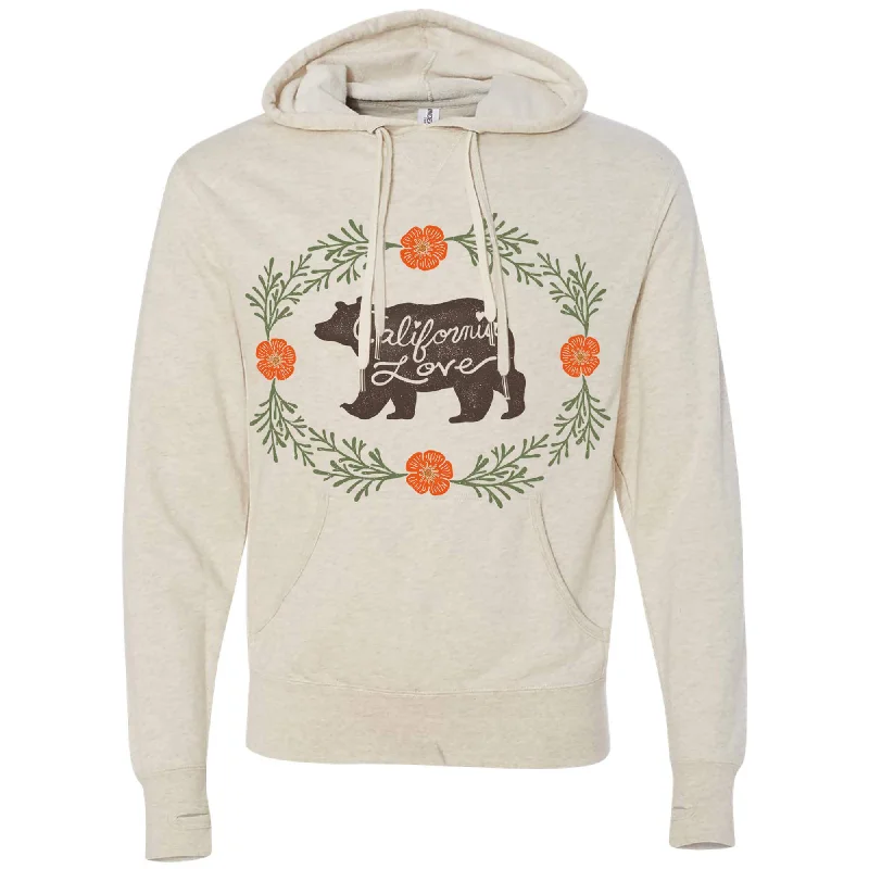 Bear California Love Hoodie Hoodie with Relaxed Fit Easy Casual
