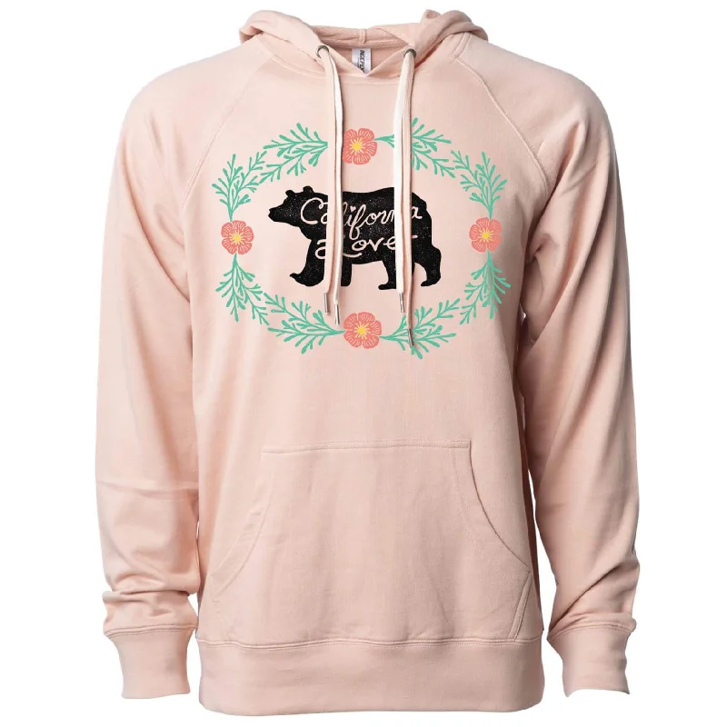Bear California Love Raglan Hoodie Hoodie with Elastic Cuffs Stretchable Comfortable Bear California Love Raglan Hoodie Hoodie with Elastic Cuffs Stretchable Comfortable