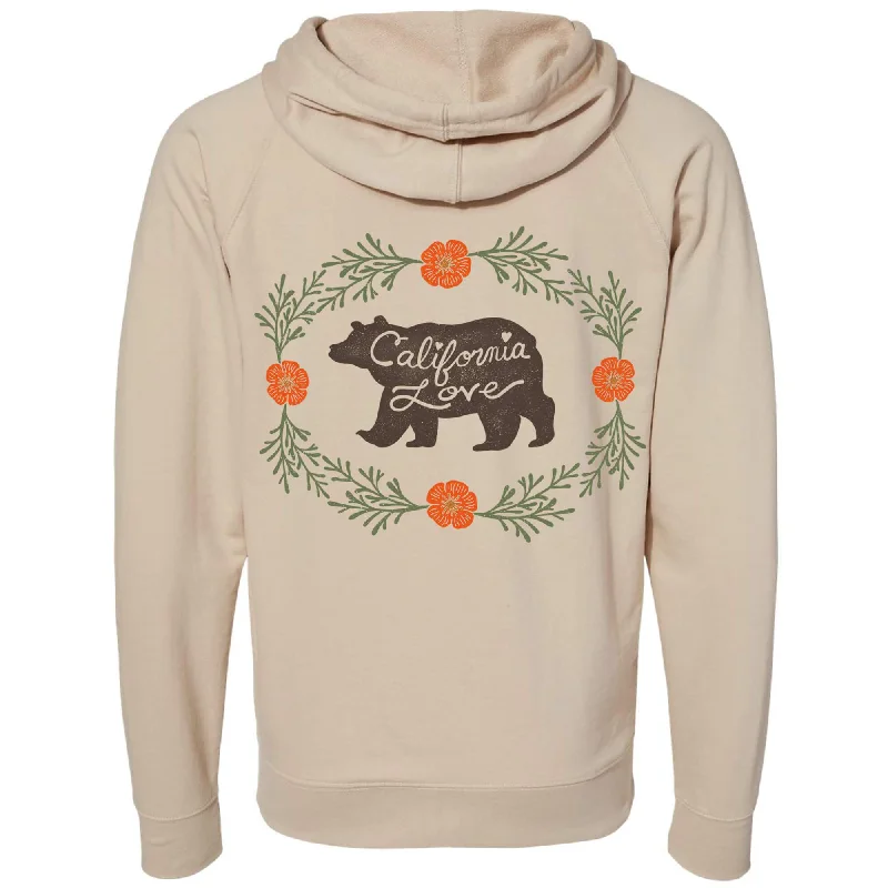 Bear California Love Raglan Zipper Hoodie Hoodie with Drop Shoulder Relaxed Streetwear Bear California Love Raglan Zipper Hoodie Hoodie with Drop Shoulder Relaxed Streetwear