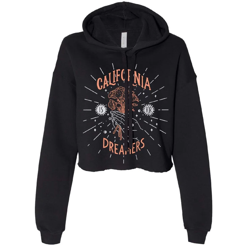 California Dreamers Cropped Hoodie Hoodie with Full-Zip Functional Layering