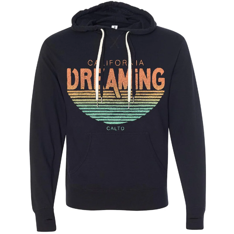 California Dreaming Hoodie Zip Hoodie Drawstring Kangaroo Pocket