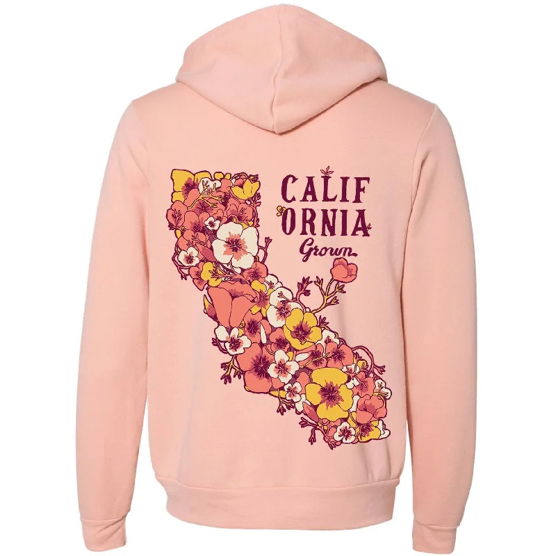 California Grown Peach Zip Hoodie