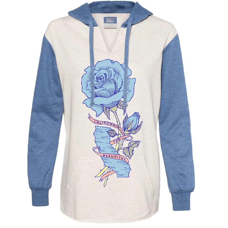 California Rose Two Tones Hoodie