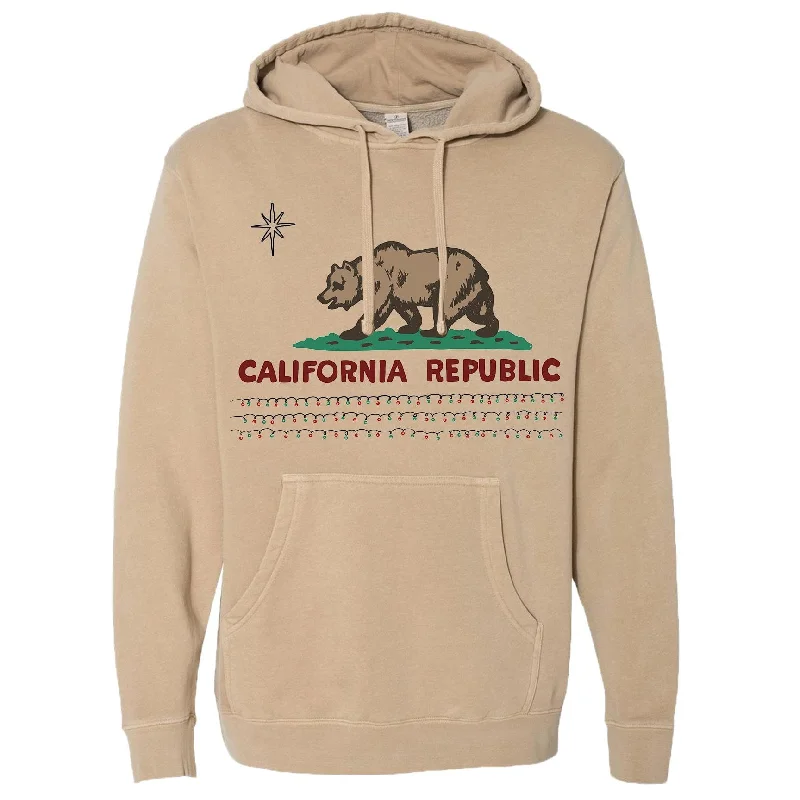 Christmas Lights Tan Hoodie